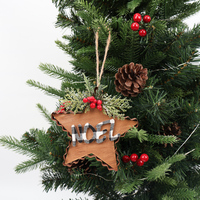 Ornements de Noël en bois de luxe de l'usine MEICHUANGHUI, décorations d'arbre de Noël, figurines et jouets de Noël pour la maison