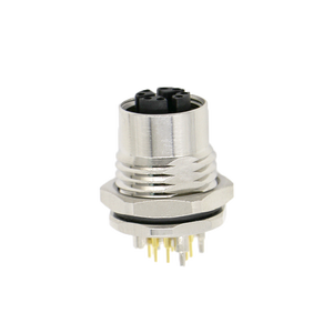 산업용 연결용 X 코드 M12 패치 케이블/코드 IP67/IP68 방수 황동 핀 수 패널 커넥터 - Product Image 5