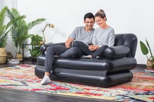 Bestway 75054 Sofá Cama Inflable de Lujo 5 <span class=keywords><strong>en</strong></span> <span class=keywords><strong>1</strong></span>, Sillón Reclinable Multifuncional para el Hogar - Product Image 2