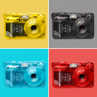 Appareil photo compact vintage 4K avec écran 2,7 pouces, 48MP, pour vlog et photos, coque transparente translucide, idéal pour les étudiants - Prix de gros