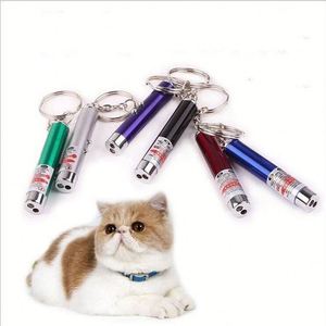 Pointeur laser LED, jouet interactif pour chat, lumière rouge USB, souris électrique pour chat, jouets pour chat avec porte-clés en métal - Product Image 3
