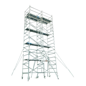 Échafaudage industriel à vendre Tours roulantes pliables Échafaudage de bâtiment en aluminium Système d'échafaudage en aluminium - Product Image 6