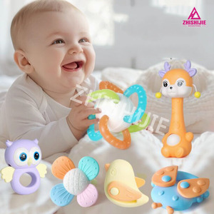 Meilleures nouvelles hochets et anneaux de dentition pour bébés, <span class=keywords><strong>jouet</strong></span> musical gonflable en plastique ABS écologique et non toxique pour nouveau-nés de 0 à 24 <span class=keywords><strong>mois</strong></span> - Product Image 3
