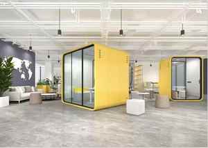 Vainas de oficina en <span class=keywords><strong>casa</strong></span> modernas de aluminio modulares portátiles 40dB insonorización <span class=keywords><strong>para</strong></span> reuniones de trabajo móviles escuela Hotel/almacén/uso comercial - Product Image 5