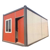 Maison conteneur démontable de 20 pieds pour dortoir de travailleurs de chantier, cabine modulaire à assemblage rapide
