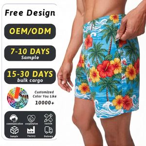 Wholesale Custom Men's Plus Size Sublimation Board <b>Shorts</b> Striped Quick Dry Surf Beach <b>Shorts</b> - Product Image 1