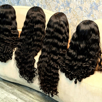 Perruques de cheveux humains vietnamiens bruts 13x6 HD sans colle, perruque frontale en dentelle de cheveux humains, cheveux vierges alignés sur les cuticules, perruque frontale complète en dentelle 13x4