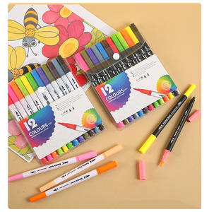 Juego de Marcadores de Arte de Doble Punta de 24-168 Colores con Tinta de Pigmento a Base de Agua No Borrable - Product Image 2