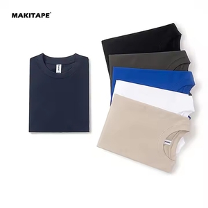 T-shirts pour hommes K3202 OEM personnalisés de haute qualité 240 g/m² 100 % coton, impression de logo de marque personnalisée, t-shirt uni pour hommes - Product Image 3