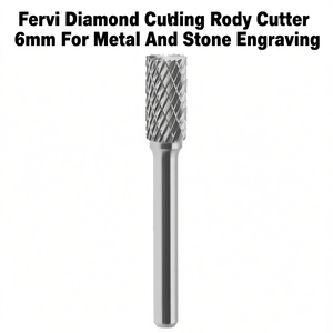 Cutter rotatif à découpe diamantée Fervi 6 mm pour la gravure sur métal et pierre - Product Image 2