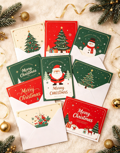 Customizable Bulk Christmas Greeting <b>Cards</b>, Festive Assorted <b>Cards</b> with Envelopes for Holiday Greetings & Business Use - Product Image 5