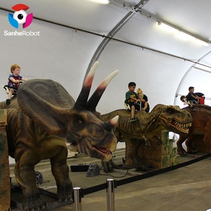 Robot Jurásico <span class=keywords><strong>de</strong></span> tamaño <span class=keywords><strong>real</strong></span> Animatronic Dinosaur Ride Models Outdoor para Dinosaur Ride Park Animatronics para <span class=keywords><strong>la</strong></span> venta - Product Image 4