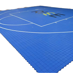 25cm x 25cm PP Carrelage en plastique portable à emboîtement pour terrain de sport en plein air adapté aux terrains de basket-ball/tennis/volley-ball <span class=keywords><strong>NBA</strong></span> - Product Image 6