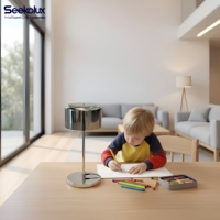 Lampe de chevet LED moderne, mode nuit, 2200K-6000K, 18W, aluminium, commande par application/télécommande, intensité réglable, garantie 5 ans, chambre, bureau