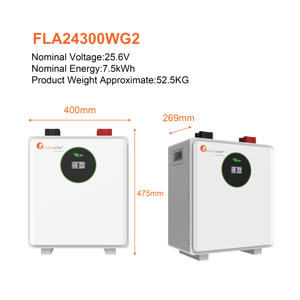 แบตเตอรี่ Felicitysolar FLA24300WG2 24V 300Ah LiFePO4 7.5kWh สำหรับเก็บพลังงานแสงอาทิตย์ในบ้าน พร้อม WiFi สำหรับสำรองไฟบ้าน - Product Image 6