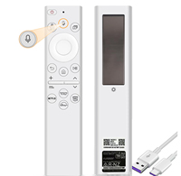 Télécommande vocale solaire BN59-01391A pour téléviseurs intelligents Samsung 2018-2025 avec chargement rapide USB-C et appairage Bluetooth