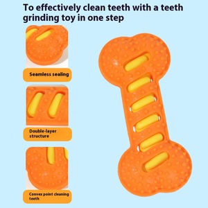 Juguete interactivo duradero de entrenamiento de dibujos animados para cachorros, respetuoso con el medio ambiente, para masticar huesos de perro, <span class=keywords><strong>Material</strong></span> de algodón de goma polar TPR para perros de todos los tamaños - Product Image 4