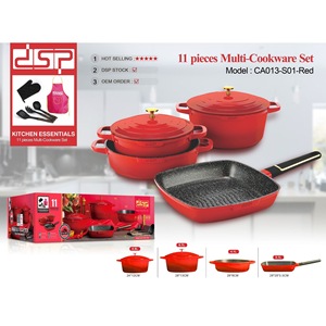 DSP Non-Stick Cookware <b>Set</b> 4-Piece Frying Pan Soup <b>Pot</b> Induction Gas Stove Compatible Household Kitchen <b>Set</b> - Product Image 4