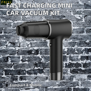 <span class=keywords><strong>Kit</strong></span> d'<span class=keywords><strong>aspirateur</strong></span> miniature pour voiture avec cordon USB de charge rapide, design sans fil, fonction sèche, puissance d'aspiration de 101 à 120 AW, usage domestique - Product Image 3