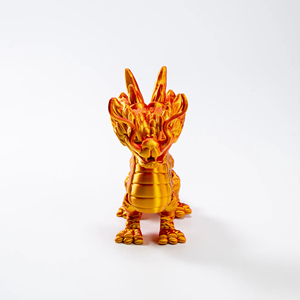 Jouet de dragon chinois articulé imprimé en 3D, modèle de créature mythique flexible - Product Image 4