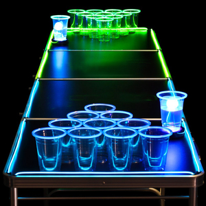 18oz 510ml Plástico PS Logotipo personalizado Beer Pong Impreso Beer Pong Set Vasos de plástico Vasos de colores Juego de <span class=keywords><strong>beber</strong></span> - Product Image 3