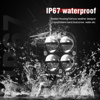 Faro da Lavoro LED Cubo Super Luminoso 20W con 4 Lenti per Auto, SUV, Camion, Fuoristrada, Moto 12V-80V, Luce Fendinebbia e di Guida