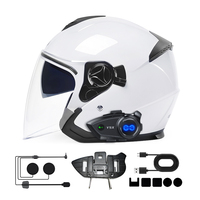 Y5X 4 Kişilik Ağ Bağlantılı ABS Plastik IPX6 Su Geçirmez Kask İnterkomu 500M Müzik Paylaşımı 1000M Grup Sohbeti Motosiklet İnterkomu