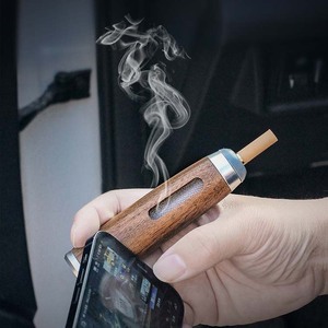 Cổ điển bằng gỗ kim loại cao su thuốc lá chủ gạt tàn di động không thấm nước Chống bẩn cleanable phổ Bộ lọc cho xe hút thuốc - Product Image 5