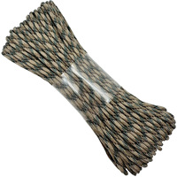 Cordon de parachute en nylon durable pour le camping, 30 m, 7 brins, 4 mm, tressé, double couche, camouflage, corde de tente Zhonzi PR01, universel, 5 personnes