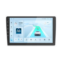 Автомобильный DVD-плеер Android 2 DIN с экраном 10 дюймов, Android-стереосистема, 4 ГБ ОЗУ, 64 ГБ ПЗУ, Bluetooth, FM, цифровой процессор сигналов, автомобильная стереосистема Android
