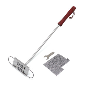 Set di Forchette <span class=keywords><strong>per</strong></span> <span class=keywords><strong>Barbecue</strong></span> con <span class=keywords><strong>Ferro</strong></span> da Incisione a 55 Lettere, Accessori da Cucina in Metallo Cromato <span class=keywords><strong>per</strong></span> Stampa su Carne e Grigliate - Product Image 2