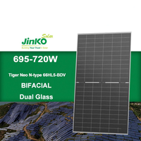 Module Solaire Hybride BIPV N-Type HBC HJT MWT Monofacial et Bifacial Haute Efficacité avec Garantie de 15 Ans pour Tiger Neo 66HL5-BDV 710 735W