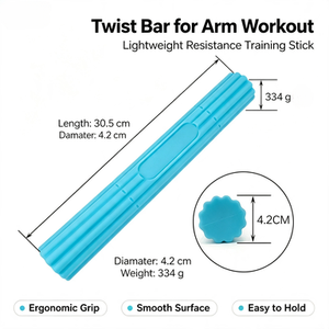 Cylindrical Ribbed TPE Flexible Bend Stick Non-slip Handheld <b>Twisting</b> Rod for Forearm Wrist Strength Training Rehabilitation - Product Image 3