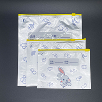 Stockage des aliments congélateur curseur fermeture éclair sacs en papier d'aluminium étanche à l'humidité pochette debout pour emballage de fruits légumes