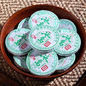 Thé Pu'er de Chine, feuilles de thé Pu'er cru de l'ancien arbre Bingdao, thé Pu'er du Yunnan, petit gâteau rond, thé en vrac, vente en gros pour usage personnel - Product Image 2