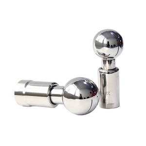 KQ Sanitary <span class=keywords><strong>DN</strong></span> 15 25 32 SS304 Boquilla de lavado de tanque de <span class=keywords><strong>360</strong></span> grados, 316 CIP Boquilla de limpieza de tanque giratorio, Bola de pulverización rotativa de limpieza - Product Image 3