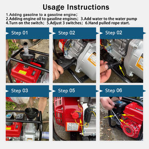 <span class=keywords><strong>Bomba</strong></span> de Agua con Motor de Gasolina, <span class=keywords><strong>Bomba</strong></span> de <span class=keywords><strong>Riego</strong></span> Agrícola de Alta Presión y Alto Flujo de 2/3/4 Pulgadas, <span class=keywords><strong>Bomba</strong></span> de Agua para Exteriores - Product Image 6