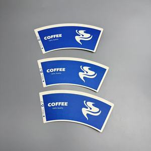 พัดกระดาษพิมพ์ลายสำหรับทำแก้วกาแฟ วัสดุทำแก้วกาแฟ 150-200gsm - Product Image 1