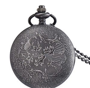 Кварцевые часы в винтажном стиле, большие размеры, римские карманные часы с тремя головками дракона - Product Image 3