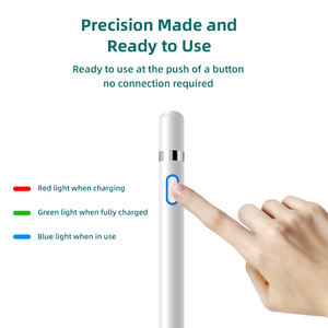 แฟชั่นใหม่ปากกาสไตลัสสัมผัสหน้าจอดินสออัจฉริยะสีขาวงานตามสั่งสำหรับแอปเปิ้ลแท็บเล็ตพีซี - Product Image 2