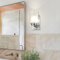 Appliques murales d'escalier, applique murale d'angle, lampe murale LED moderne pour chambre à coucher, luminaire mural cylindrique en verre, applique murale pour salle de bain