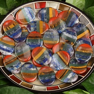 Pierres <span class=keywords><strong>de</strong></span> poche anti-anxiété et anti-troubles, en cristal <span class=keywords><strong>de</strong></span> chakra, pour la méditation et la guérison énergétique Reiki, fabriquées par une usine professionnelle depuis 20 ans - Product Image 5