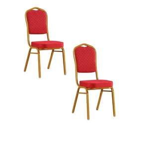 Toptan ucuz fantezi lüks istiflenebilir kiralama altın Metal demir çelik düğün ziyafet salonu otel sandalyeleri - Product Image 4