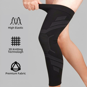 Genouillère de soutien médical pour la course et le sport, longue, très élastique, pour protéger les jambes et les articulations - Product Image 2