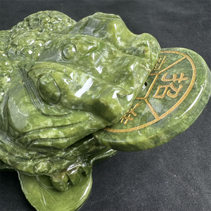 Venta al por mayor natural tallado a mano cristal dinero Rana suerte Xiuyan Jade <span class=keywords><strong>sapo</strong></span> para Fengshui - Product Image 5