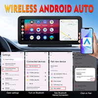 Topnavi NOUVEAU 12.3 Pouces Portable Universel Lecteur Multimédia De Voiture FM AM GPS 4G 64G Sans Fil Carplay Écran Tactile Android Autoradio
