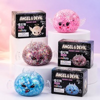 Jouet anti-stress à presser en forme de boule ange-démon, best-seller transfrontalier, pour la décompression par la préhension, cadeau parent-enfant