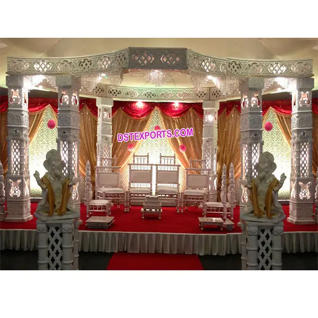 Rajwada Mandada ชุดแต่งงานสไตล์ Rajwada,Mandap แต่งงาน Mandap Grand Wedding Rajwada ธีม Mandada Paris ที่ออกแบบใหม่