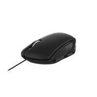 Souris optique 3D filaire AIKUN LT23 pour bureau, 1200 DPI, câble USB, roue en caoutchouc, Plug and Play