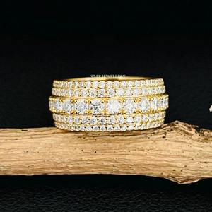 แหวนแต่งงานเพชรเม็ดใหญ่สีทอง14K - Product Image 1